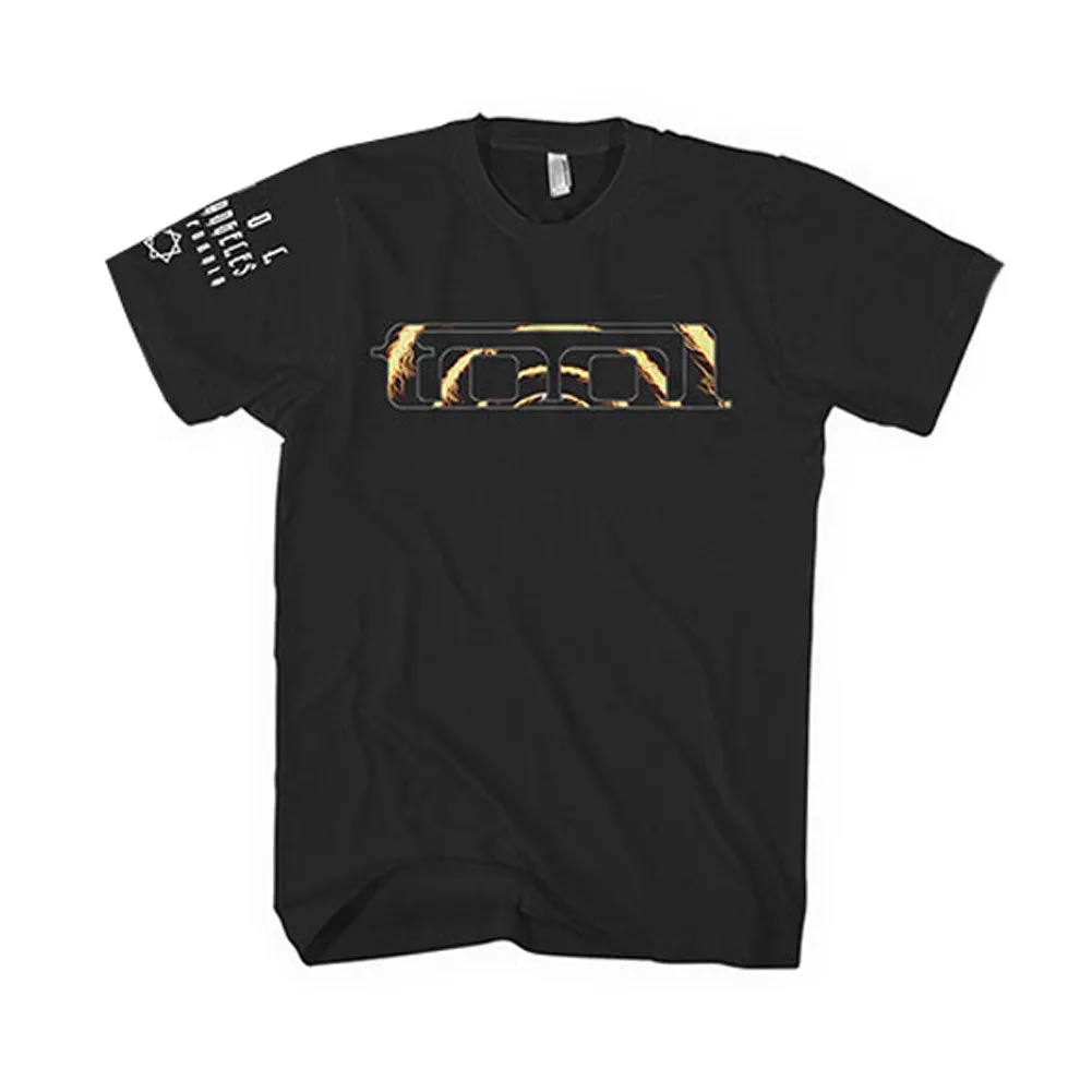 Flame Spiral (Back & Sleeve Print) Slim Fit T-shirt sold by Rockabilia