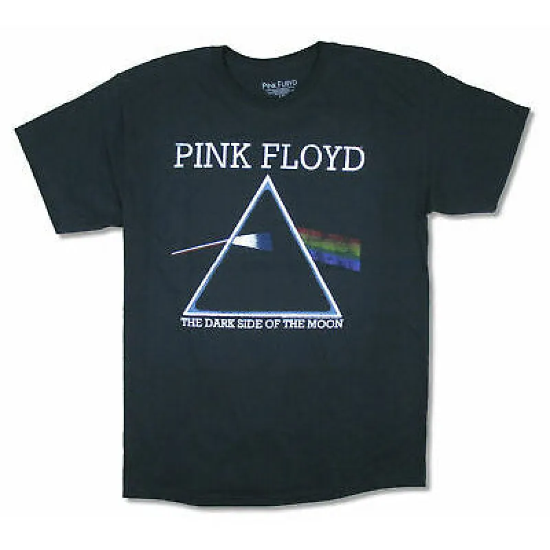 Dark Side Of The Moon Distressed Rainbow T-shirt sold by Rockabilia