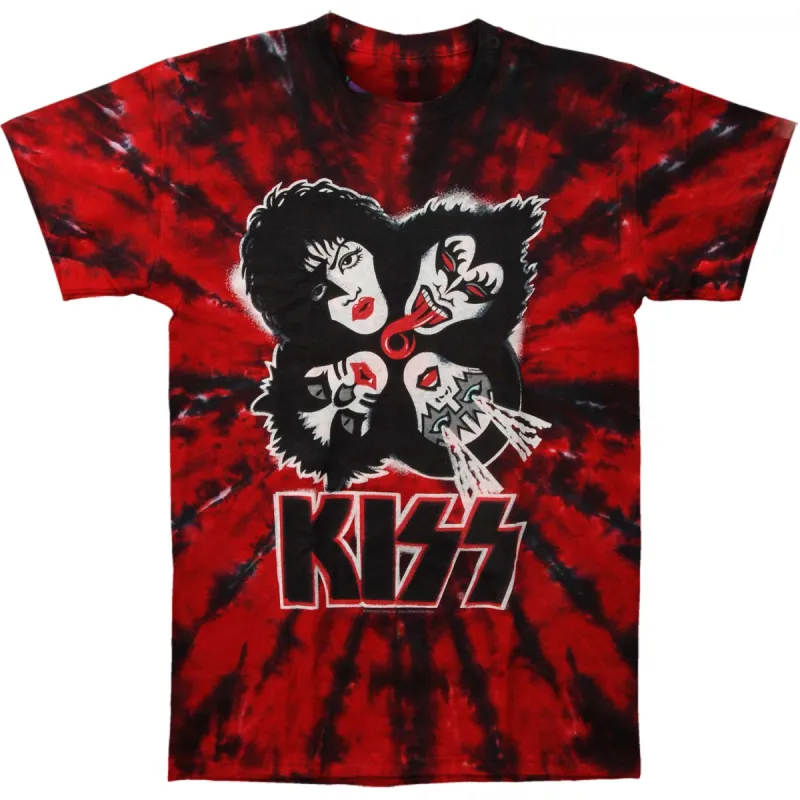 KISS Burst Tie Dye T-shirt sold by Rockabilia