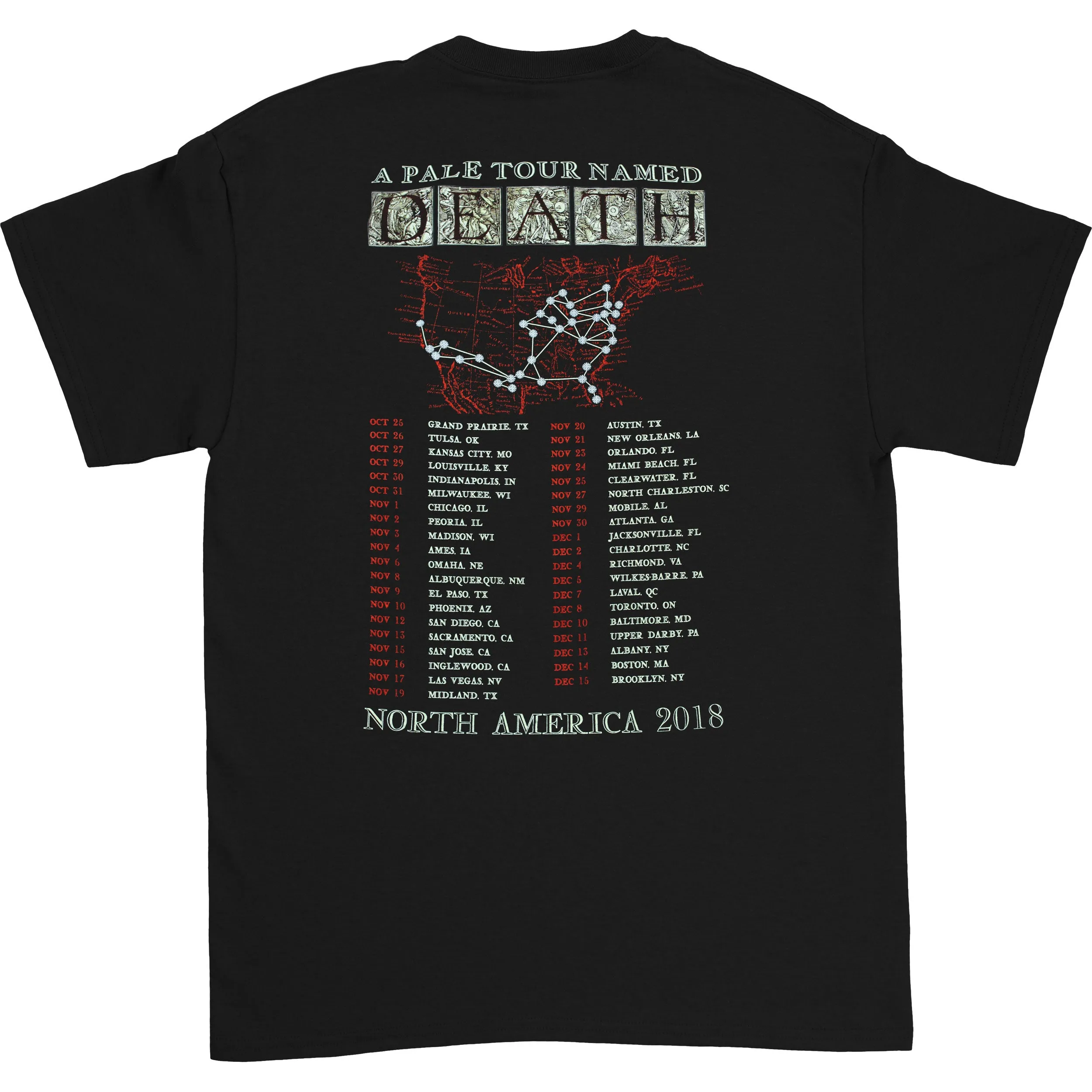 Admat 2018 North American Tour T-shirt sold by Rockabilia product image thumbnail 2