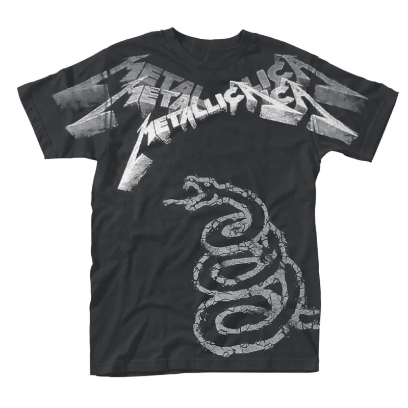 Black Album Faded (all Over) T-shirt sold by Rockabilia