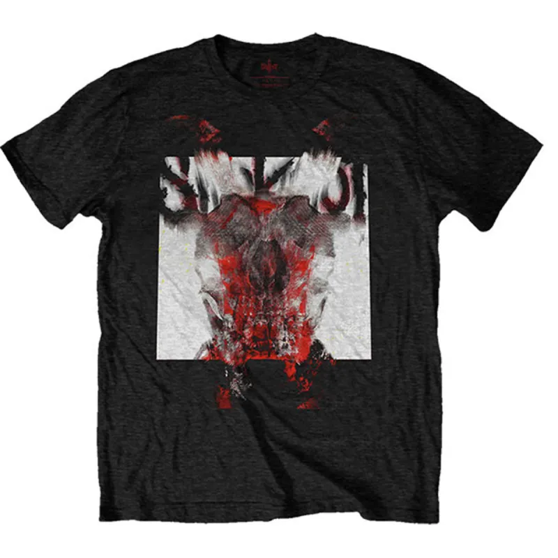Devil Single - Logo Blur (Back Print) Slim Fit T-shirt sold by Rockabilia