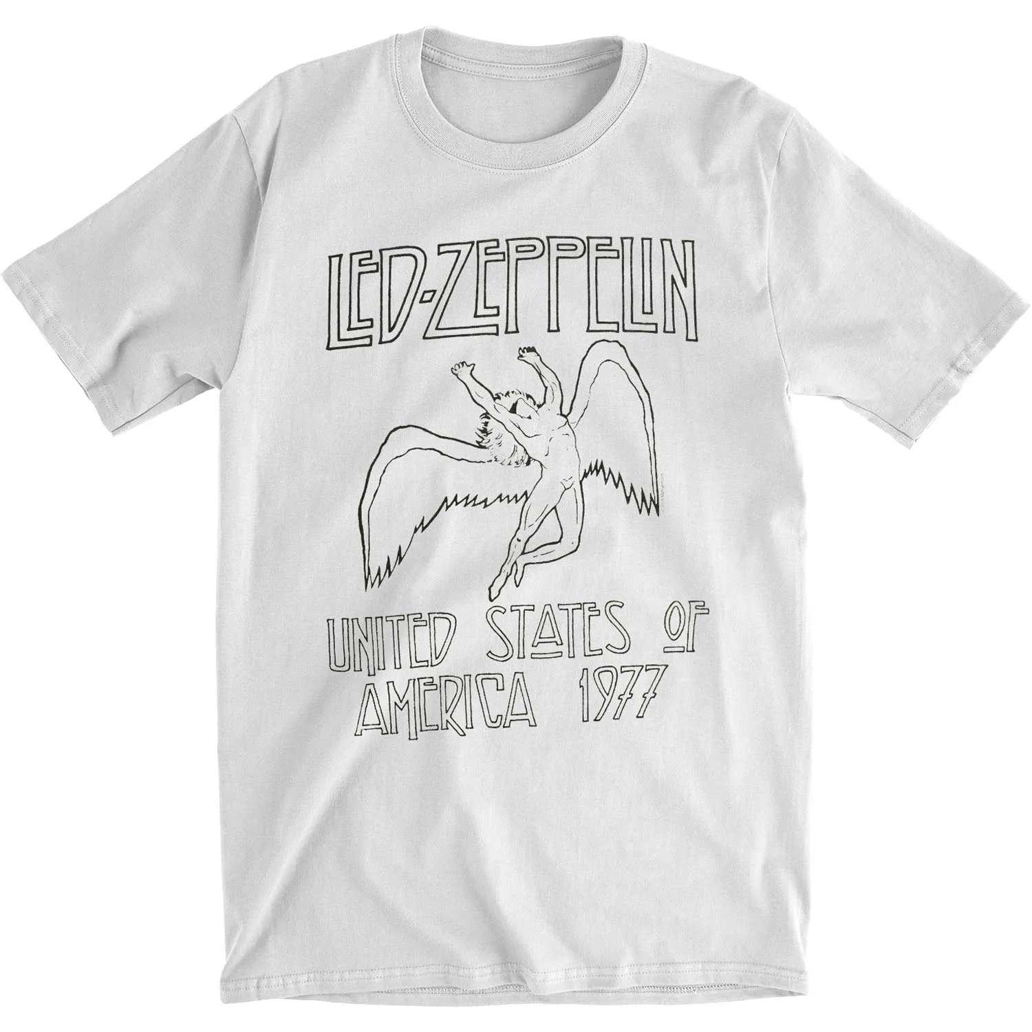 USA '77 White Slim Fit T-shirt sold by Rockabilia