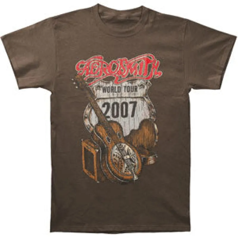 Distressed Guitar 07 Tour Tee T-shirt sold by Rockabilia