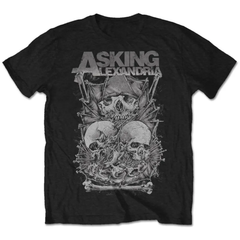 Skull Stack T-shirt sold by Rockabilia