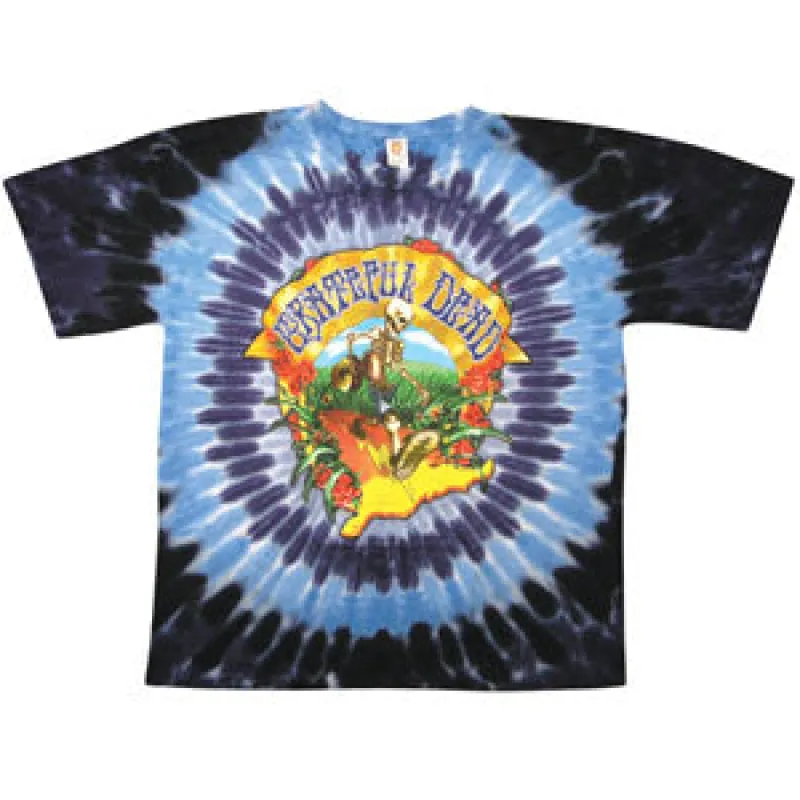 Walking Coast to Coast Tie Dye T-shirt sold by Rockabilia