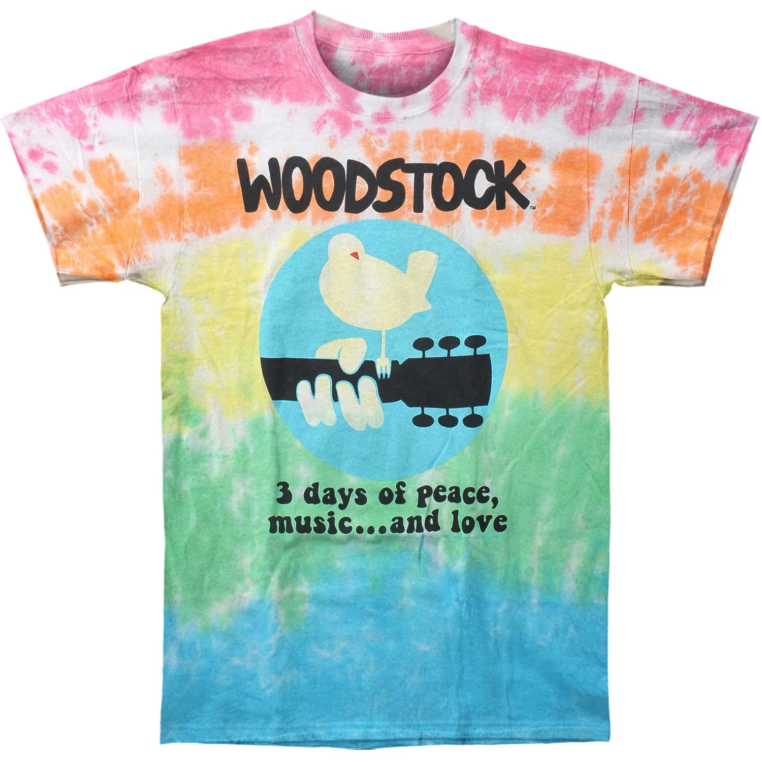 Woodstock Banded Tie Dye T-shirt sold by Rockabilia