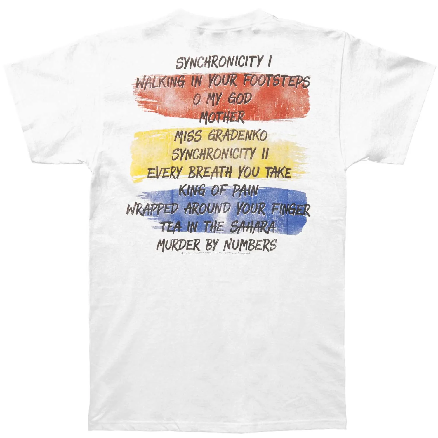 Synchronicity T-shirt sold by Rockabilia product image thumbnail 2