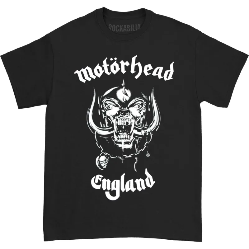 Classic White England Logo T-shirt sold by Rockabilia