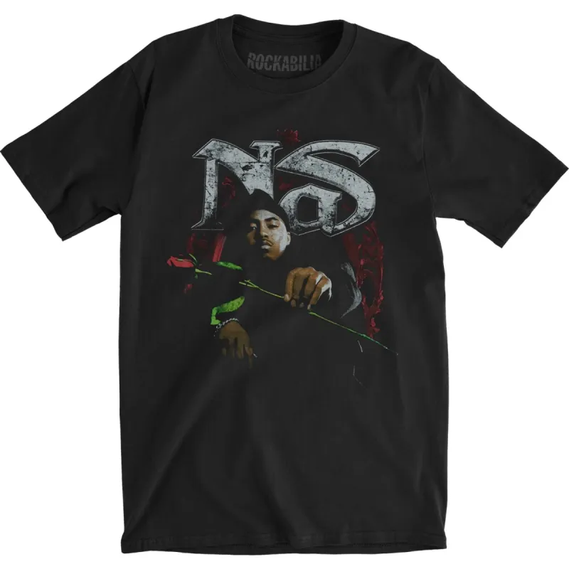Red Rose Slim Fit T-shirt sold by Rockabilia