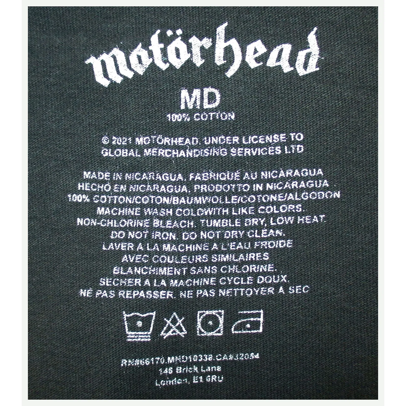 3 Aces Stonewashed T-shirt sold by Rockabilia product image thumbnail 2