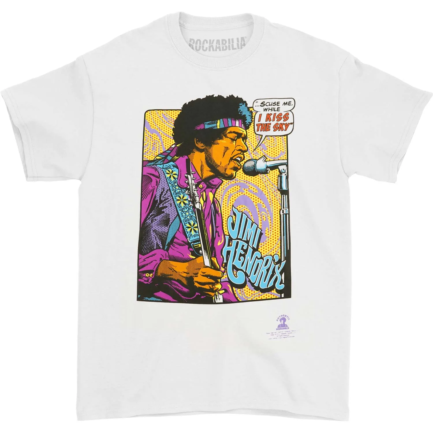 Hendrix Pop Art T-shirt sold by Rockabilia