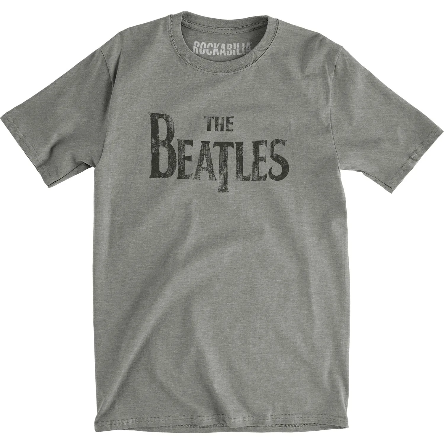 Distressed Drop T Logo On Burnout Tee (Features Rolled Sleeves) Vintage T-shirt sold by Rockabilia