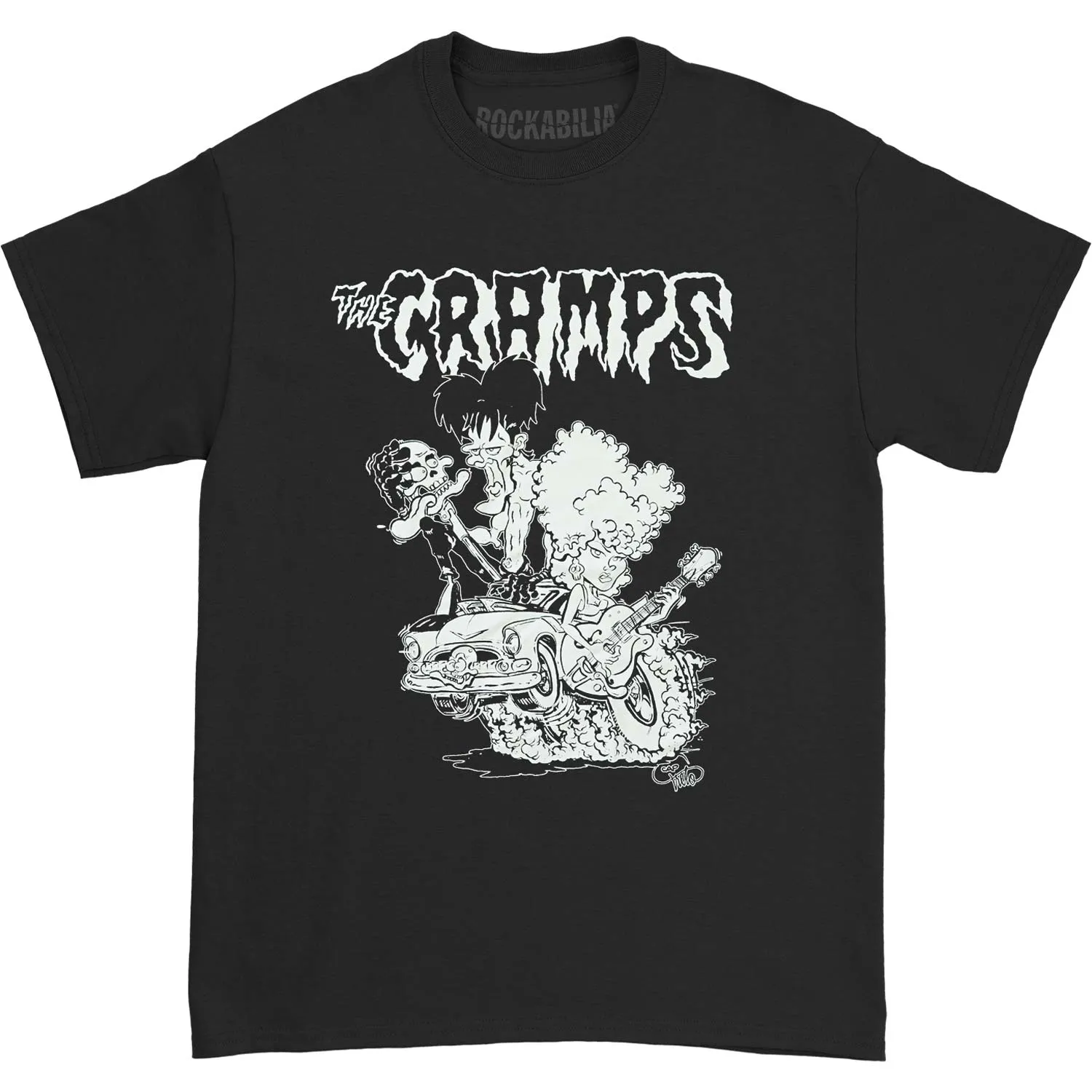 Hot Rod Cartoon Slim Fit T-shirt sold by Rockabilia