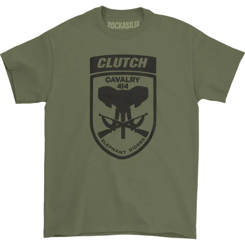 Elephant Riders Olive T-shirt sold by Rockabilia