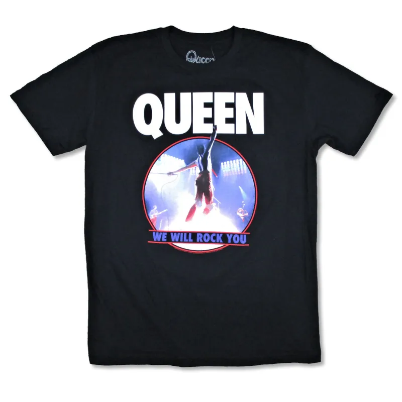 Live We Will Rock You T-shirt sold by Rockabilia