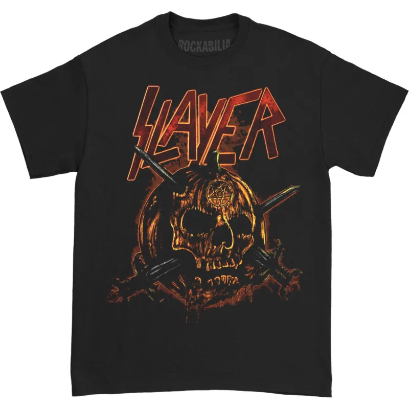 Skull Pumpkin T-shirt sold by Rockabilia