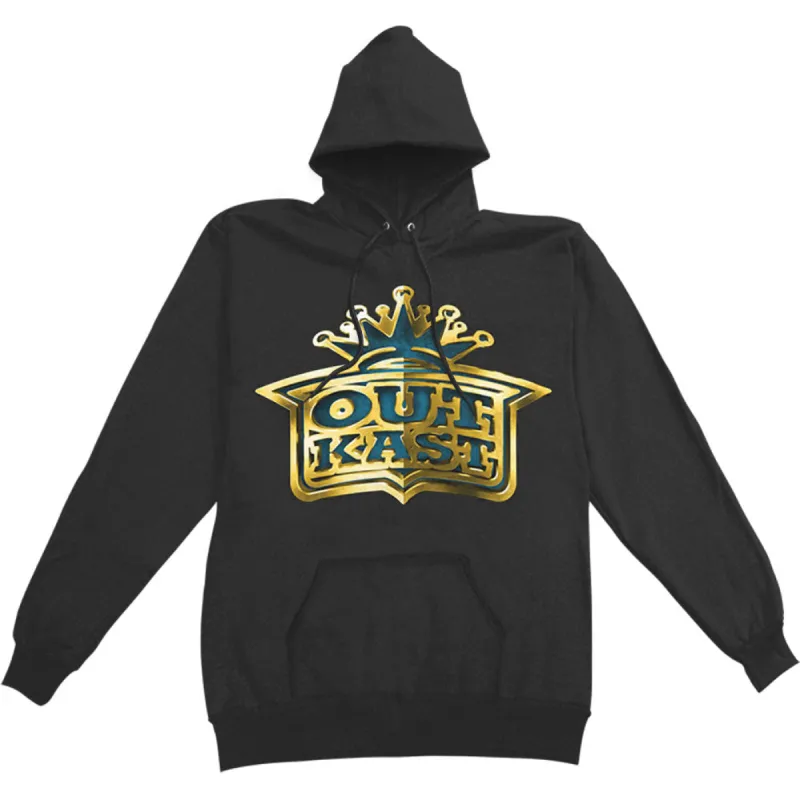 Gold Crown Logo Mens Pullover Hoodie Hooded Sweatshirt sold by Rockabilia