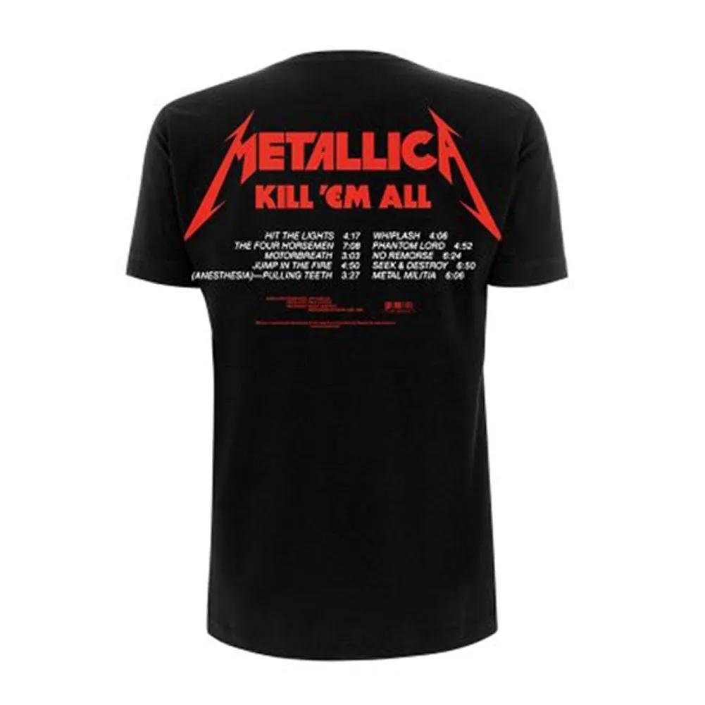 Kill Em All Tracks T-shirt sold by Rockabilia product image thumbnail 2