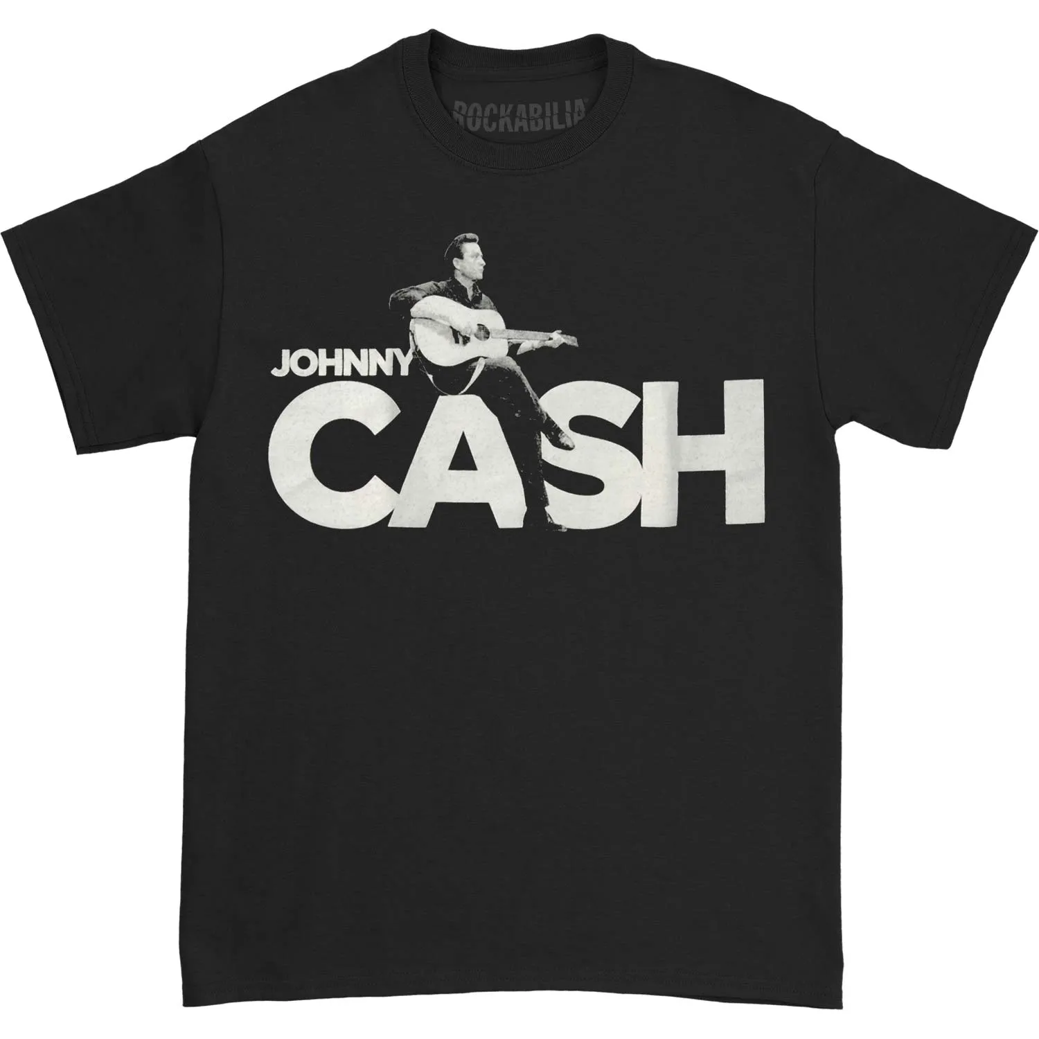 Sitting on CASH T-shirt sold by Rockabilia