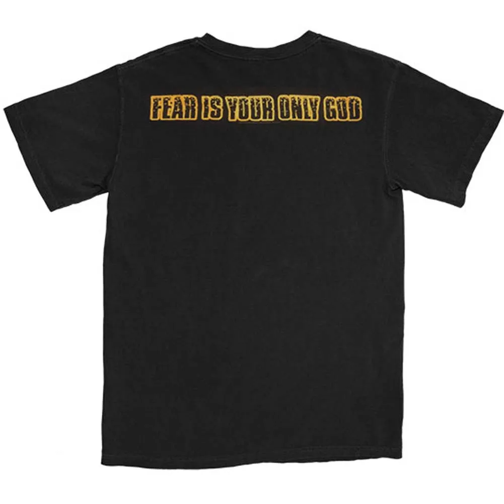 Fear Is Your Only God (Back Print) Slim Fit T-shirt sold by Rockabilia product image thumbnail 2