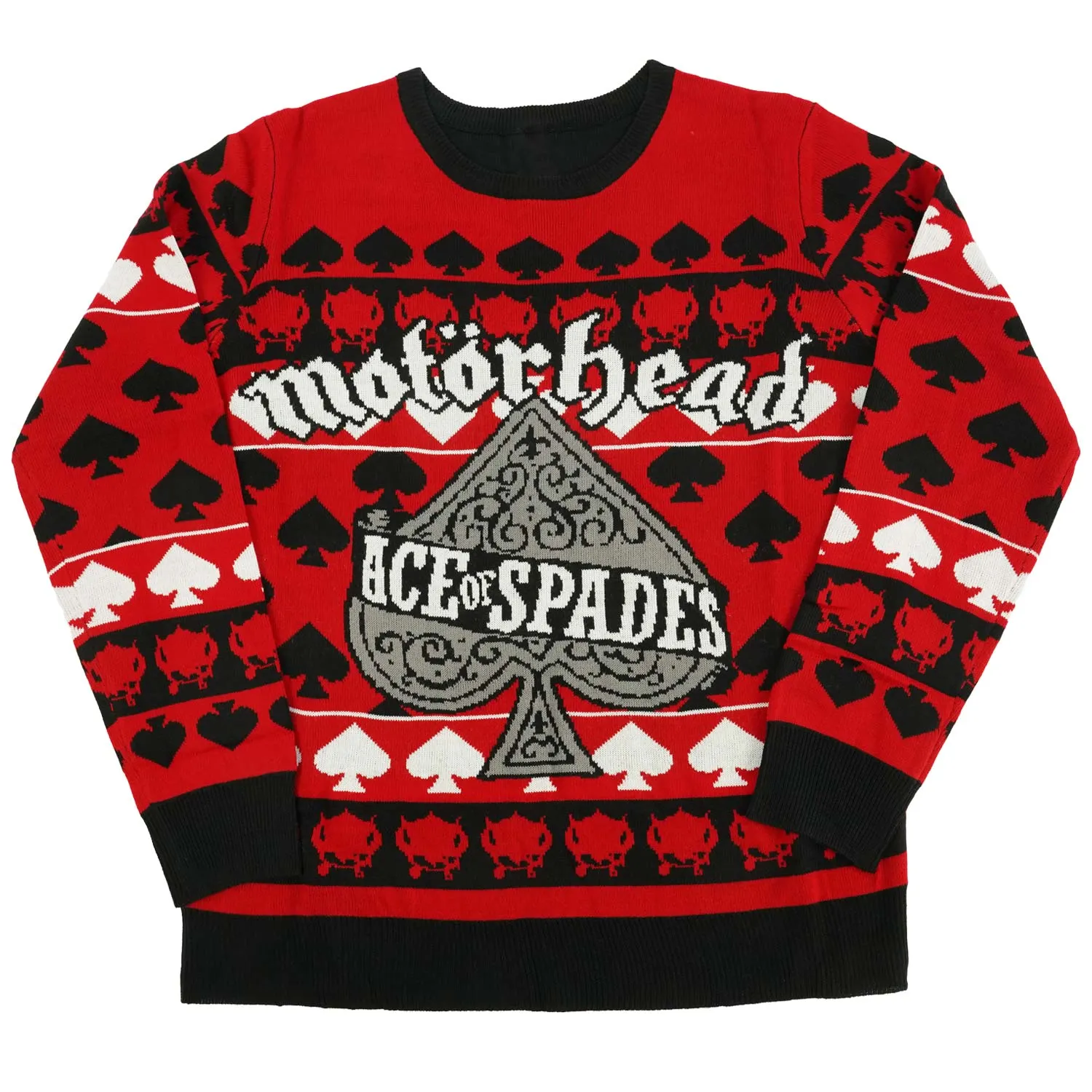 Ace of Spades Christmas Sweater Sweatshirt sold by Rockabilia