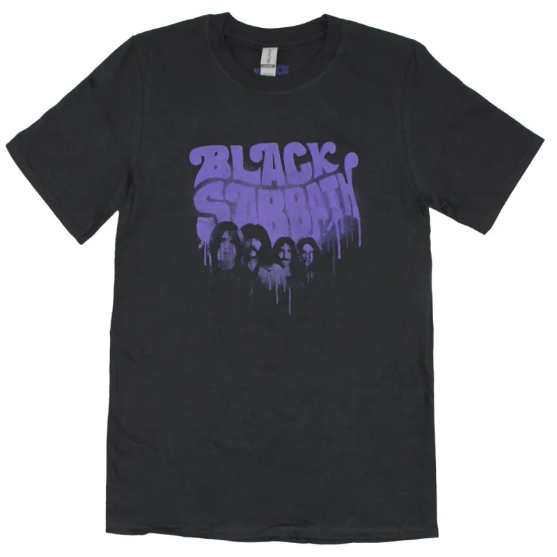 Faded Distressed Purple Graffiti Logo T-shirt sold by Rockabilia