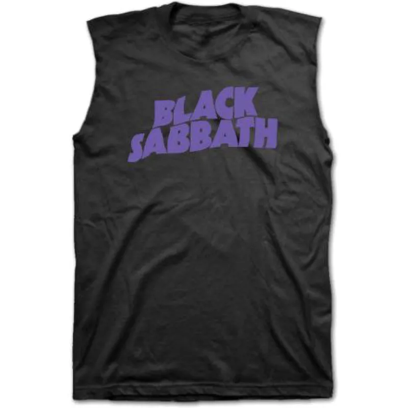 Purple Logo Mens Sleeveless T Mens Tank sold by Rockabilia
