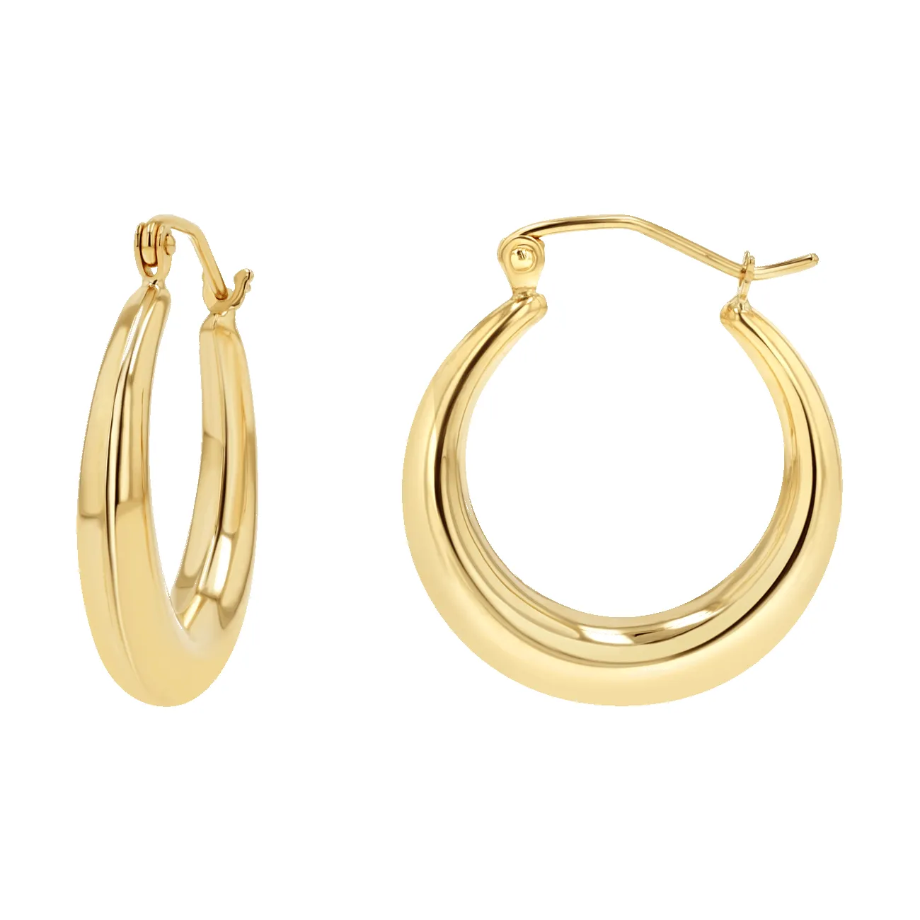 Tapered Hoop Earrings sold by Baby Gold