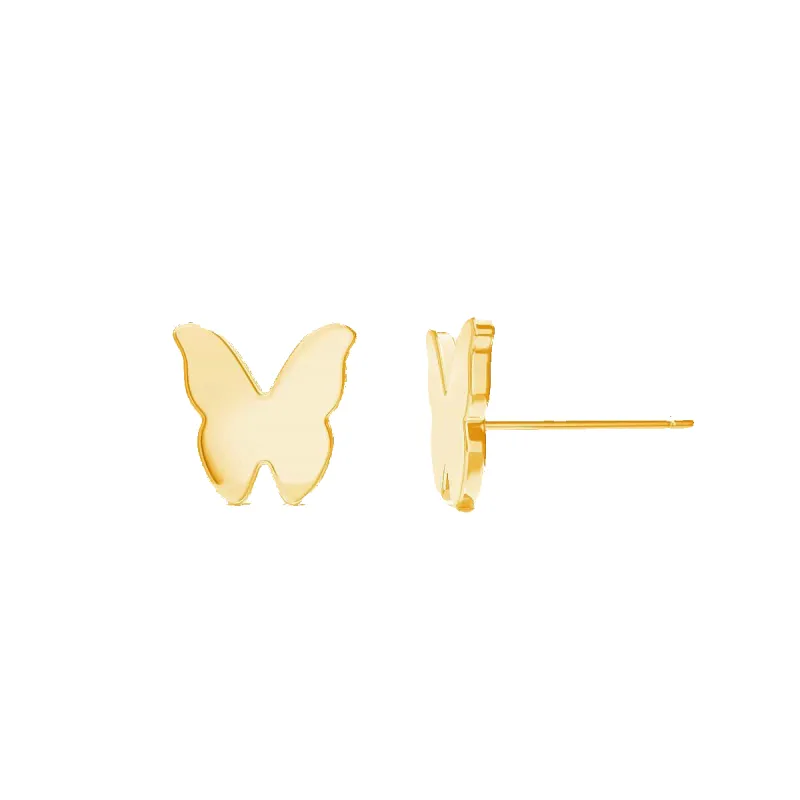 Butterfly Stud Earrings sold by Baby Gold
