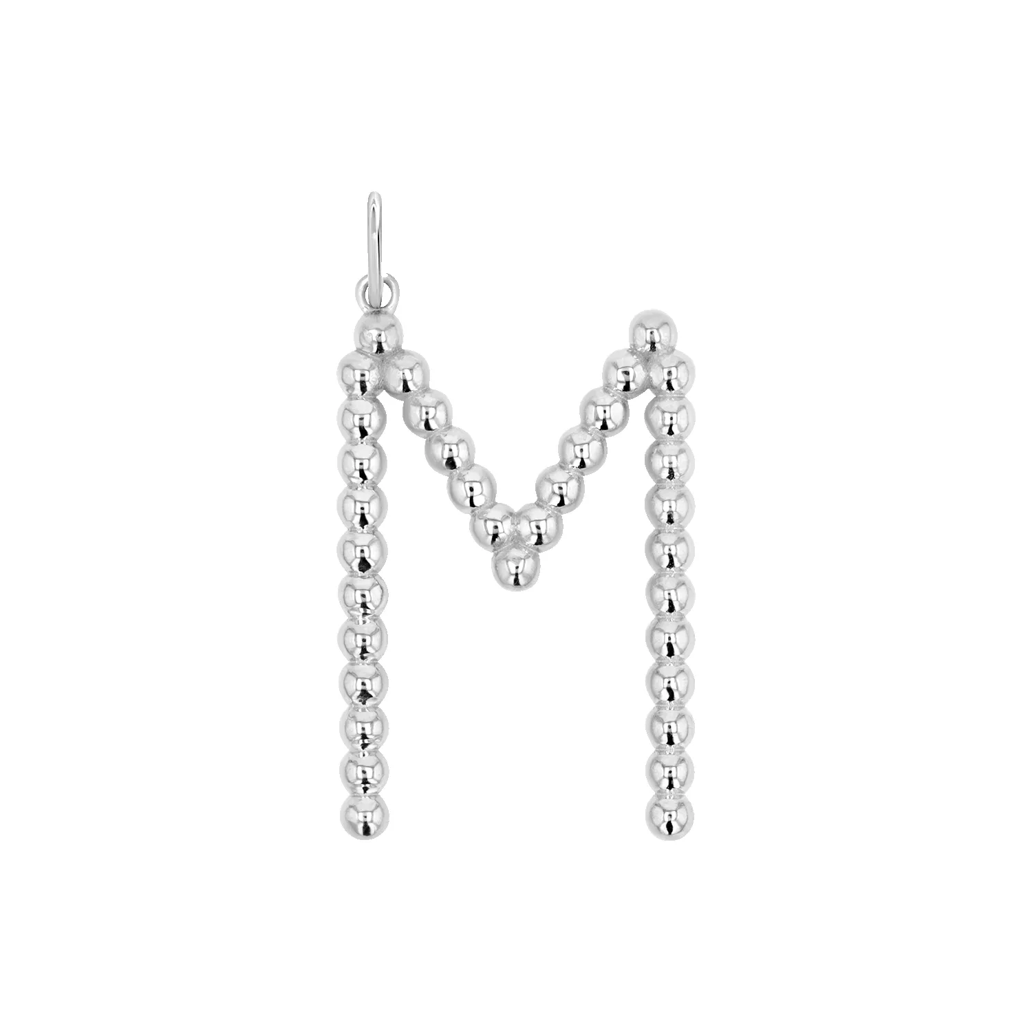 Large Gold Bead Letter Charm sold by Baby Gold product image thumbnail 5