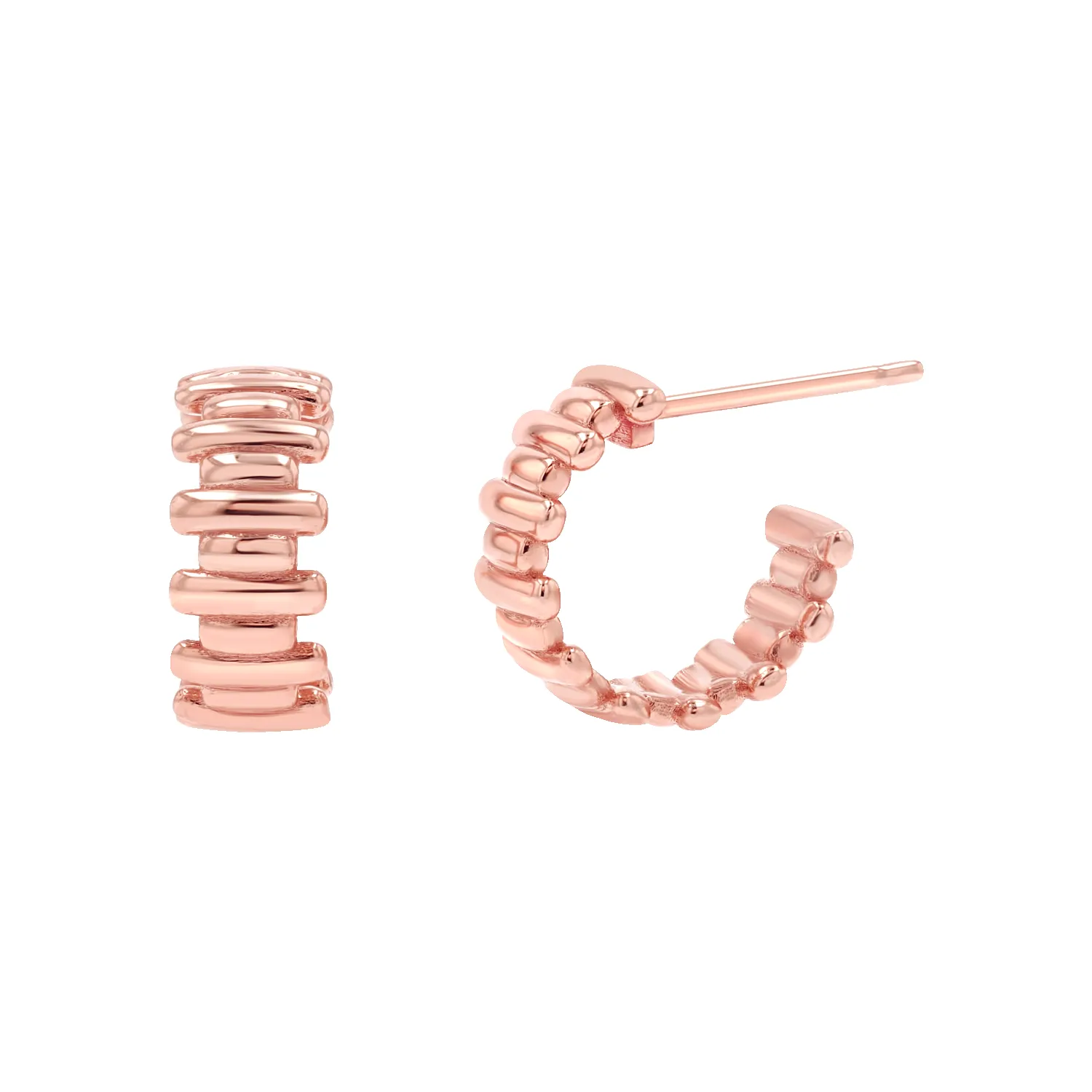 Deco Bar Huggie Hoops sold by Baby Gold product image thumbnail 3