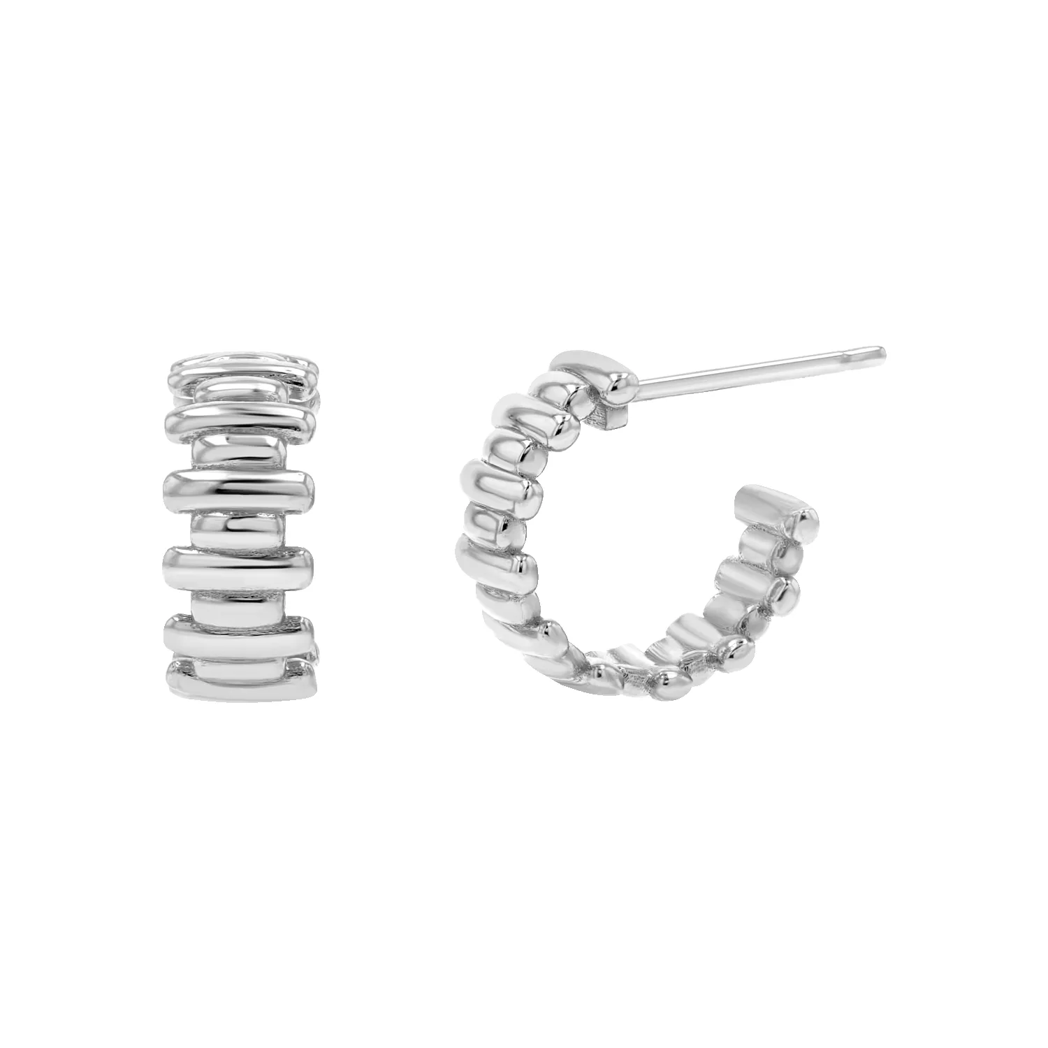 Deco Bar Huggie Hoops sold by Baby Gold product image thumbnail 2