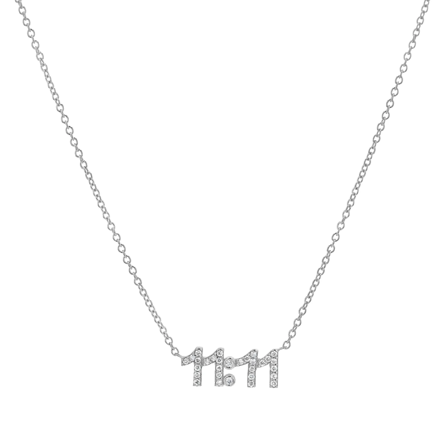 11:11 Diamond Necklace sold by Baby Gold product image thumbnail 2