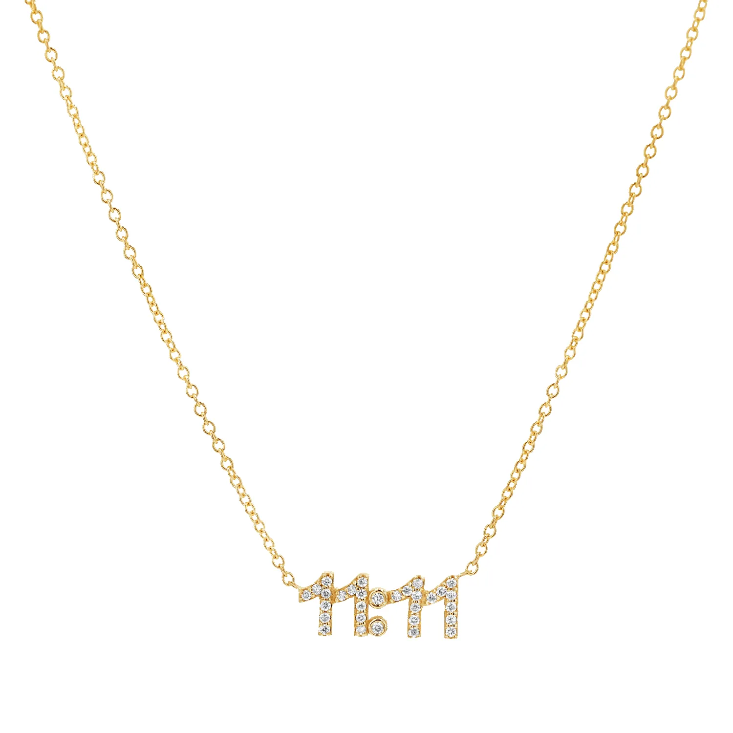 11:11 Diamond Necklace sold by Baby Gold