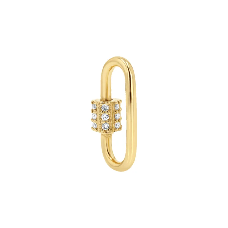Diamond Barrel Charm Connector sold by Baby Gold