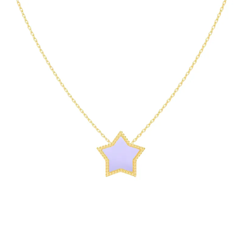 Enamel Star Necklace sold by Baby Gold