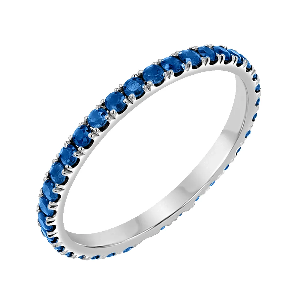 Blue Sapphire Eternity Band sold by Baby Gold product image thumbnail 2