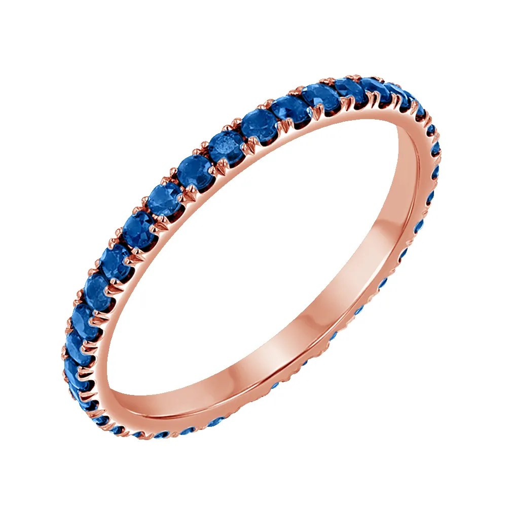 Blue Sapphire Eternity Band sold by Baby Gold product image thumbnail 3