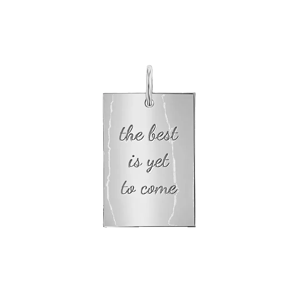 Custom Inspire Rectangle Charm sold by Baby Gold product image thumbnail 2