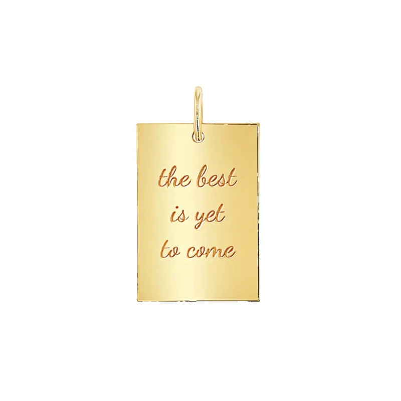 Custom Inspire Rectangle Charm sold by Baby Gold