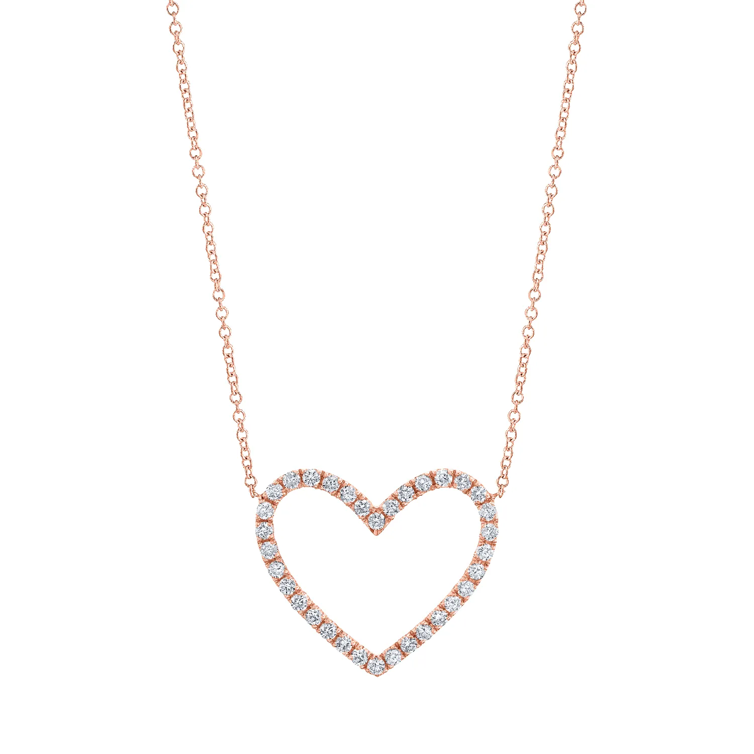 Diamond Open Heart Necklace sold by Baby Gold product image thumbnail 3