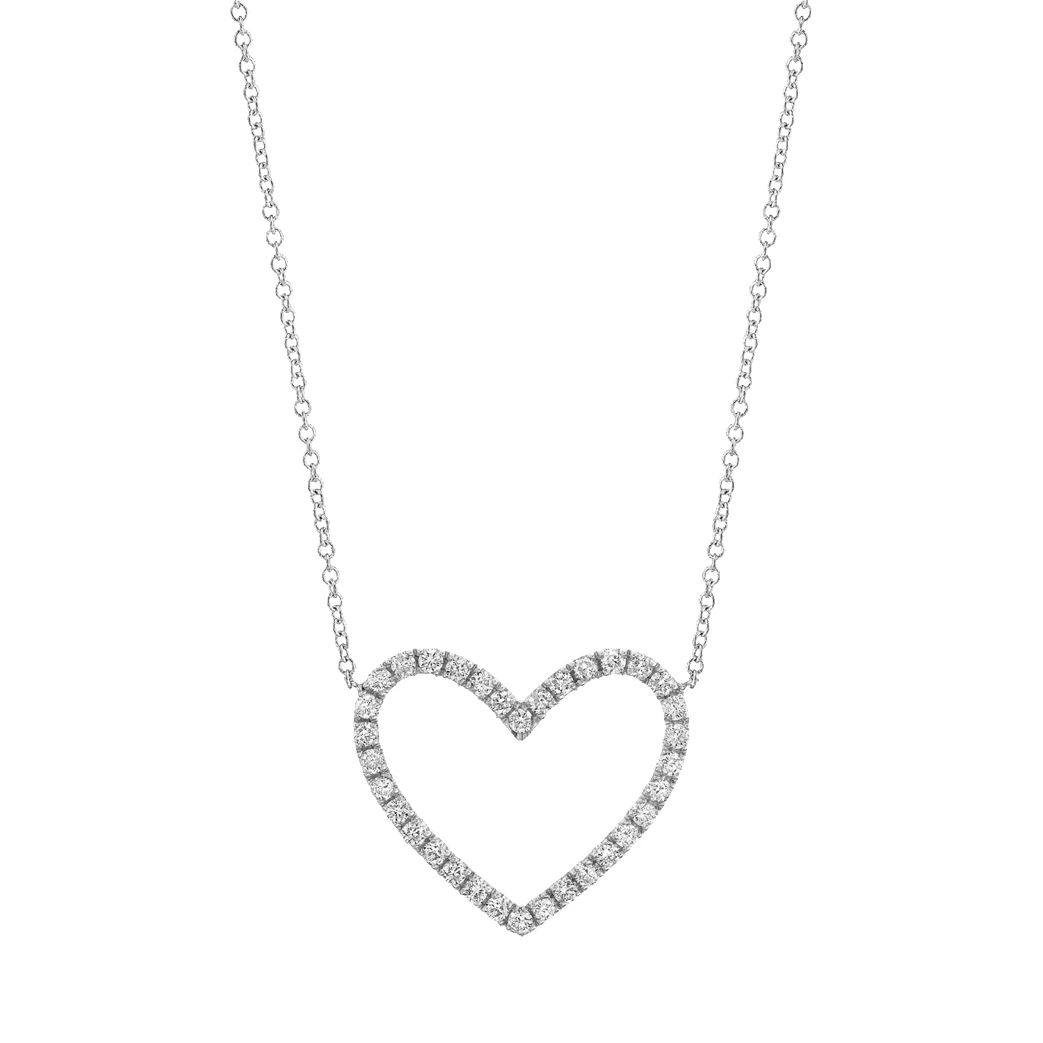 Diamond Open Heart Necklace sold by Baby Gold product image thumbnail 2
