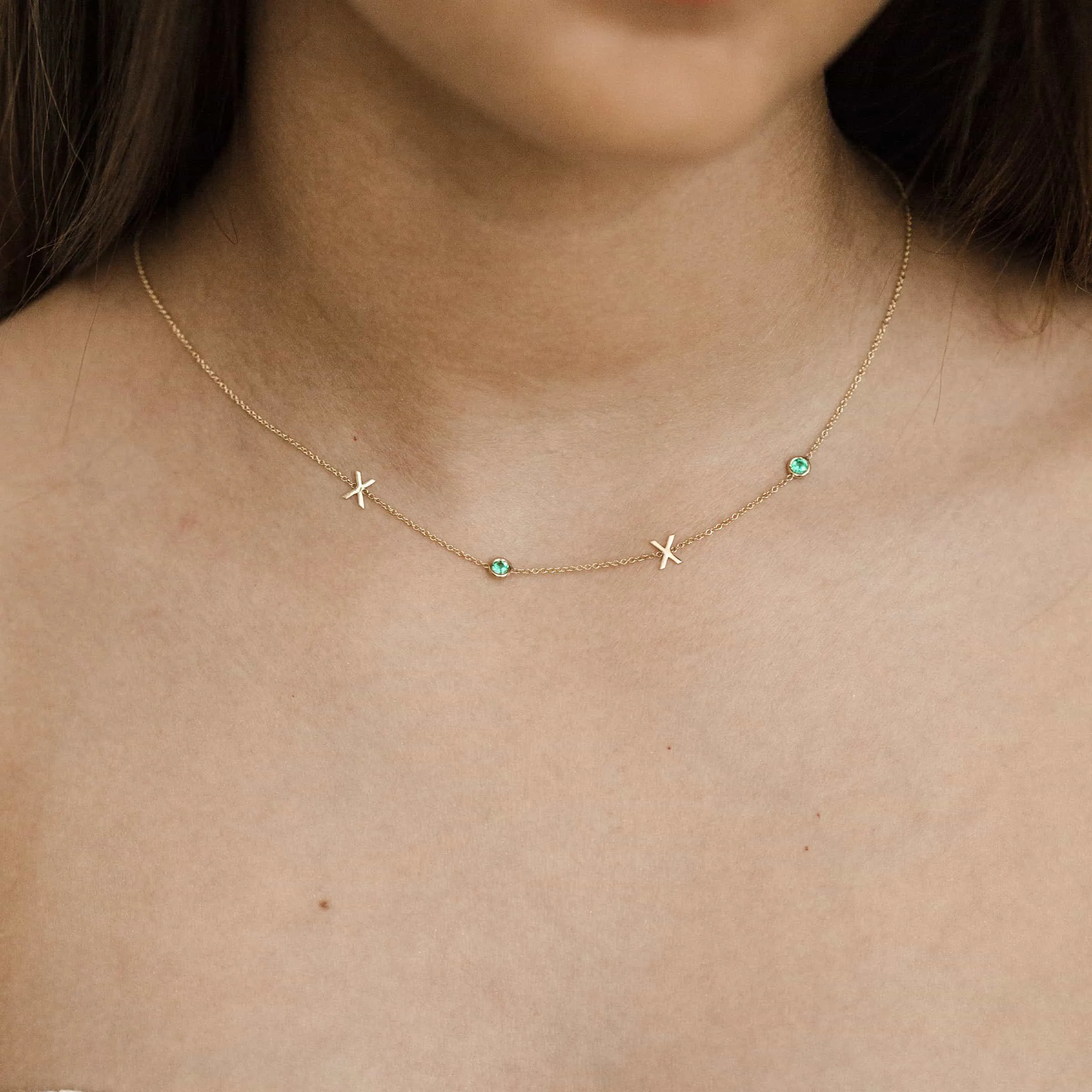 Word Spell Necklace sold by Baby Gold product image thumbnail 4