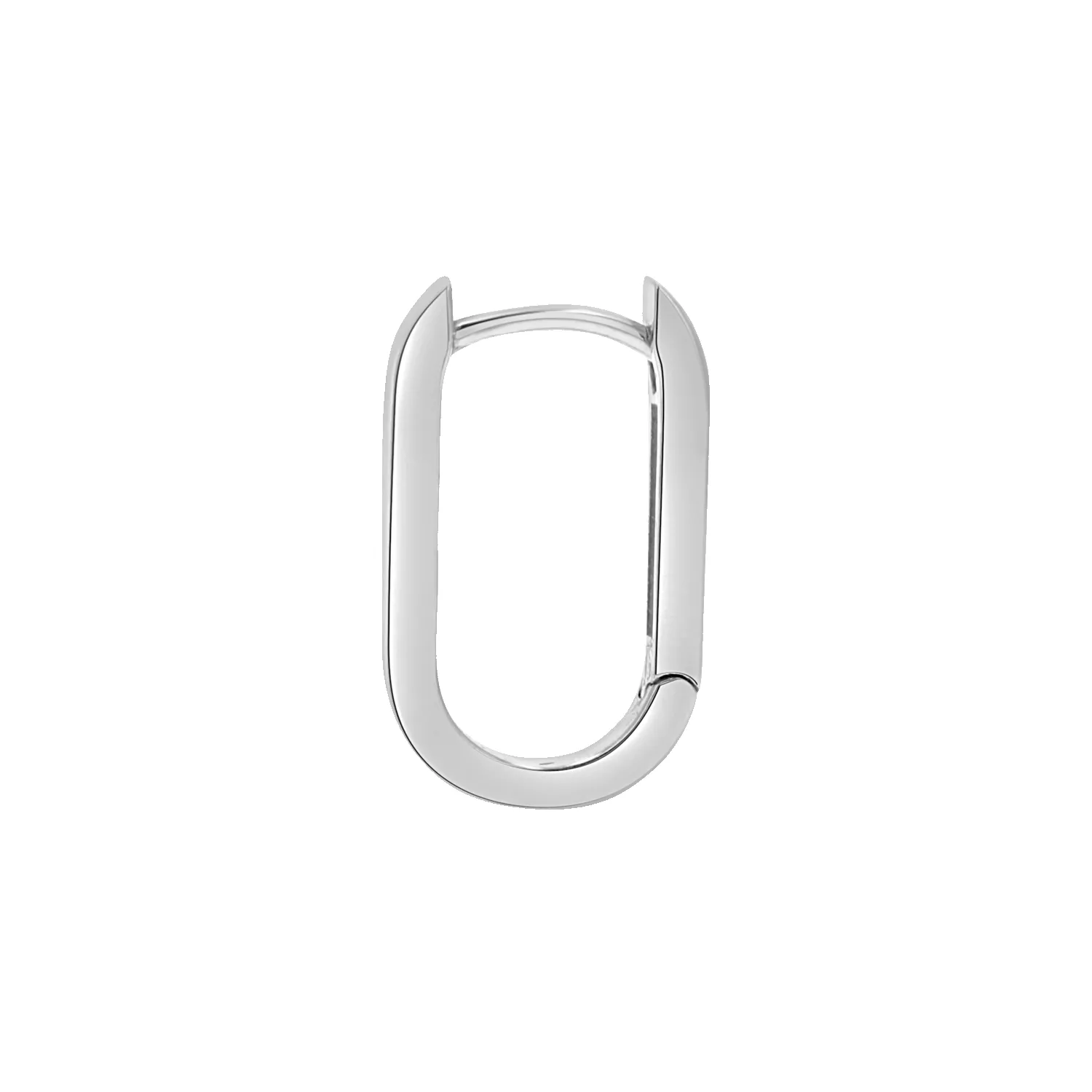 Paper Clip Huggie Hoop Earrings sold by Baby Gold product image thumbnail 5