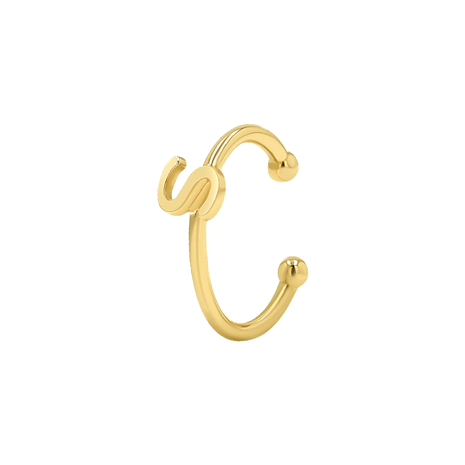Initial Ear Cuff sold by Baby Gold product image thumbnail 4