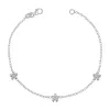 Diamond Flower Chain Bracelet sold by Baby Gold