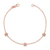 Diamond Flower Chain Bracelet sold by Baby Gold