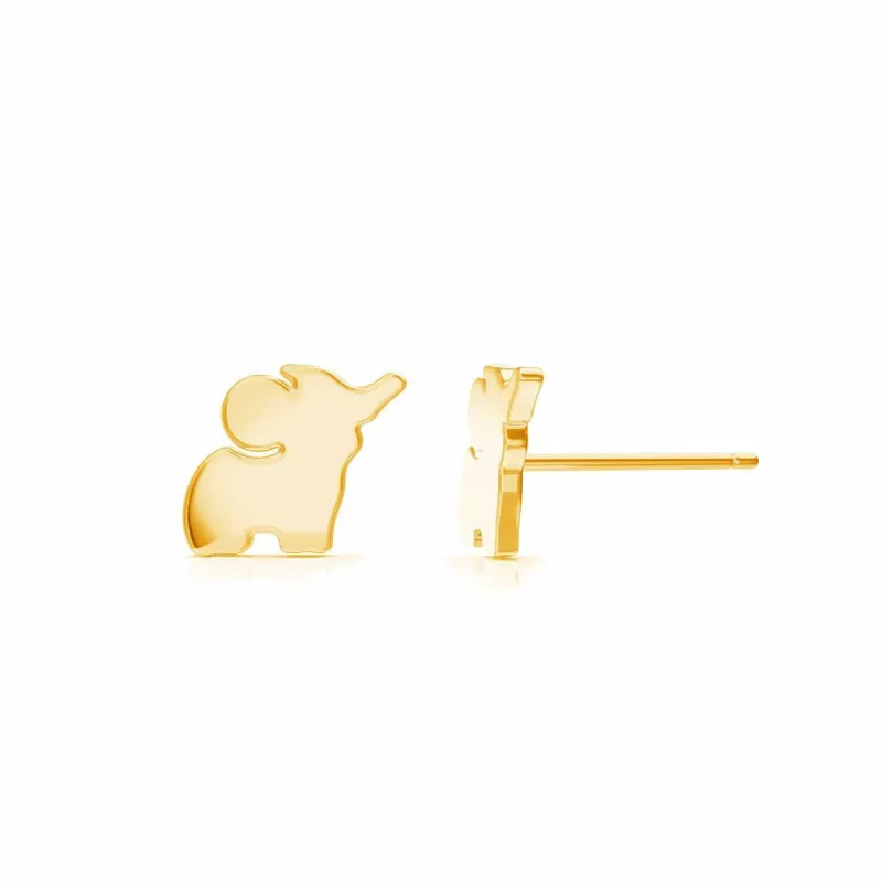 Elephant Stud Earrings sold by Baby Gold