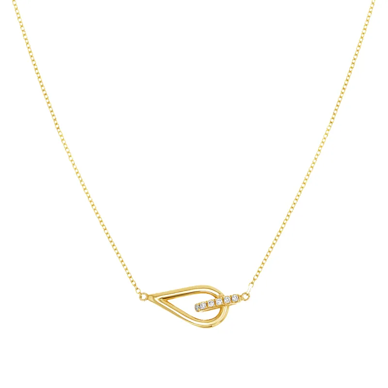 Anchor Knot Necklace sold by Baby Gold